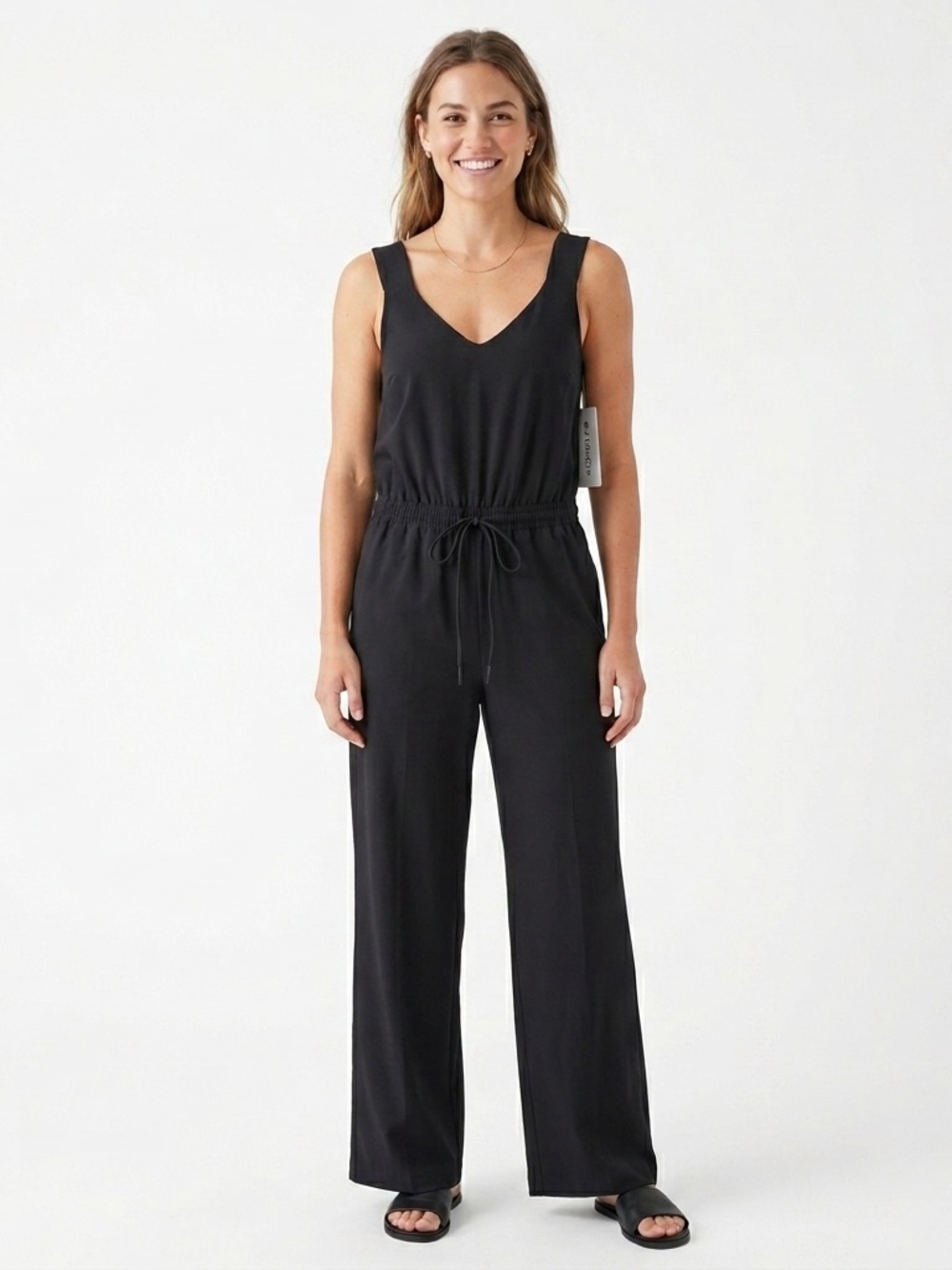 ATHLETA Savannah Wide Leg Jumpsuit - NWT Black Size 0